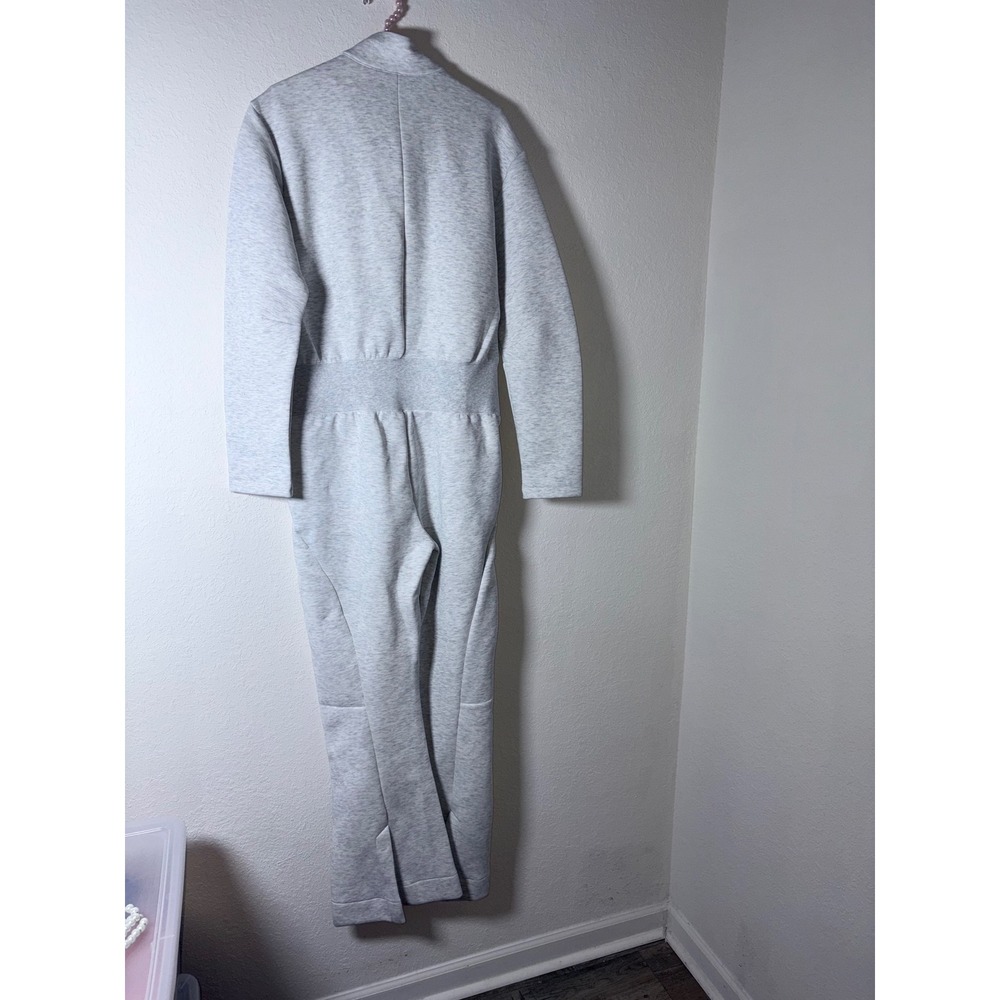 Nike Tech Fleece Jumpsuit large Grey New Full Zip Mock Neck Long Sleeve Sporty - Picture 6 of 11